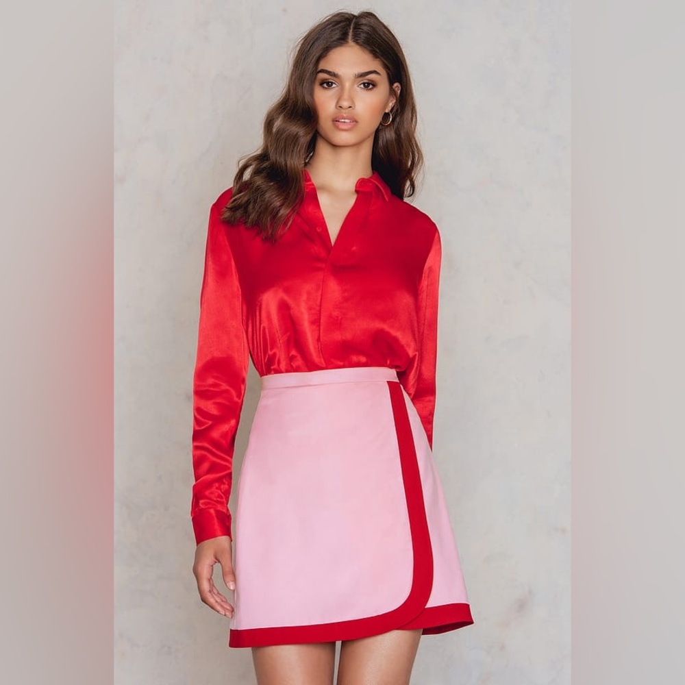 NA-KD Wrapped Mini Skirt